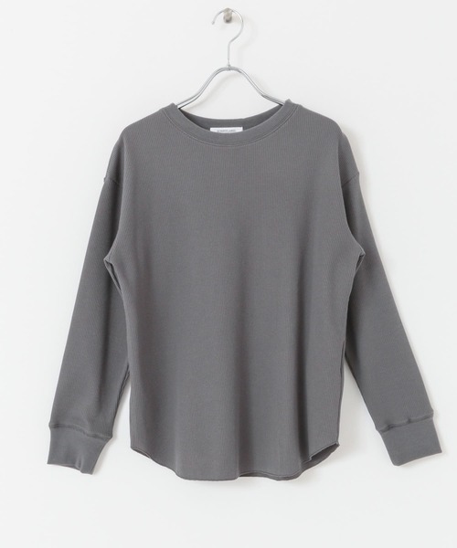 URBAN RESEARCH Sonny Label（アーバンリサーチサニーレーベル）の「ワッフルラウンドヘムプルオーバー（Tシャツ/カットソー・レディース・ホワイト/ブラック/グレー/ホワイト系その他・FREE）」の13枚目の写真