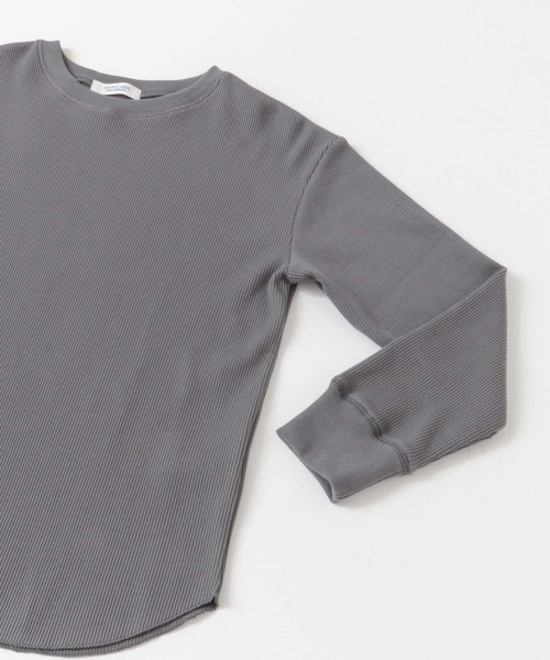 URBAN RESEARCH Sonny Label（アーバンリサーチサニーレーベル）の「ワッフルラウンドヘムプルオーバー（Tシャツ/カットソー・レディース・ホワイト/ブラック/グレー/ホワイト系その他・FREE）」の22枚目の写真