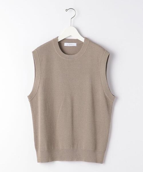 green label relaxing（グリーンレーベルリラクシング）の「CSM ミニクロス クルーネック ベスト（ベスト・メンズ・ダークグレー/ベージュ/ダークグリーン・SMALL/MEDIUM/LARGE）」の11枚目の写真