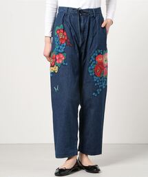BOHEMIANS | BOHEMIANS/ボヘミアンズ　DENIM GARDEN PATCH BUTTERFLY RELAX TUCK PANTS(その他パンツ)