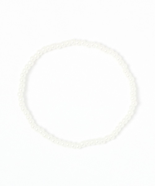 studio CLIP(スタディオクリップ)の「ビーズゴムブレス(ブレスレット・レディース・パープル/イエロー/その他1/ブルー/ベージュ/グリーン/レッド・FREE)」の1枚目の写真