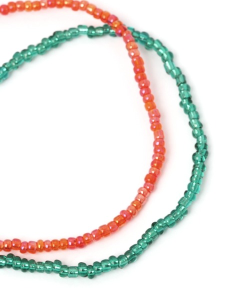 studio CLIP(スタディオクリップ)の「ビーズゴムブレス(ブレスレット・レディース・パープル/イエロー/その他1/ブルー/ベージュ/グリーン/レッド・FREE)」の8枚目の写真