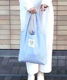 Samansa Mos2 | 35th花刺繍ポケッタブルトート(トートバッグ)