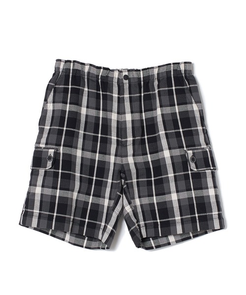 CONVERSE STARS(コンバーススターズ)の「チェックショートパンツ(その他パンツ・メンズ・ブラック/イエロー・FREE)」の1枚目の写真