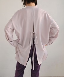 ＡＮＤＪ | バンドカラートロピカルバックスリットシャツ(シャツ/ブラウス)