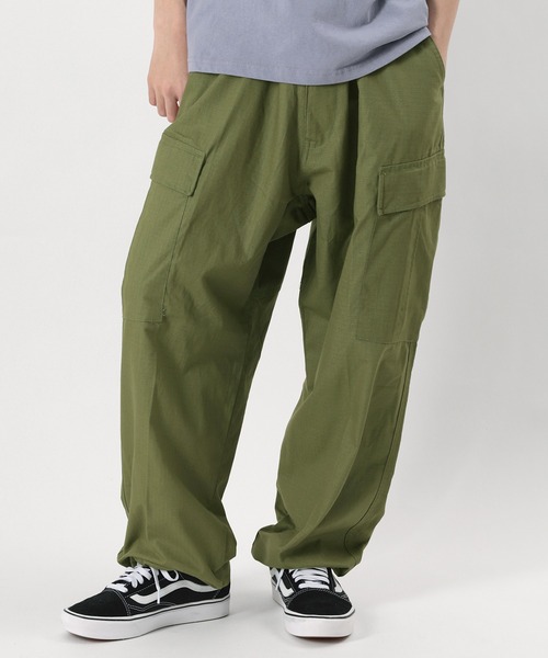 make a ray!（メイク ア レイ！）の「バルーンワイドカーゴパンツ 6ポケットパンツ/ リップストップ（カーゴパンツ・メンズ・ブラック/ベージュ/オリーブ・M/L/XL）」の10枚目の写真