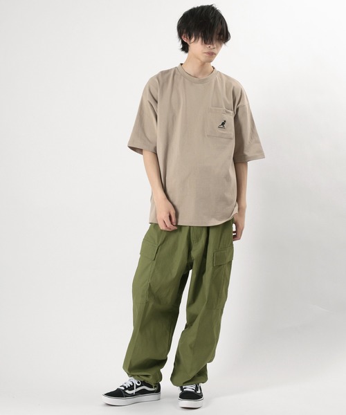 make a ray!（メイク ア レイ！）の「バルーンワイドカーゴパンツ 6ポケットパンツ/ リップストップ（カーゴパンツ・メンズ・ブラック/ベージュ/オリーブ・M/L/XL）」の9枚目の写真