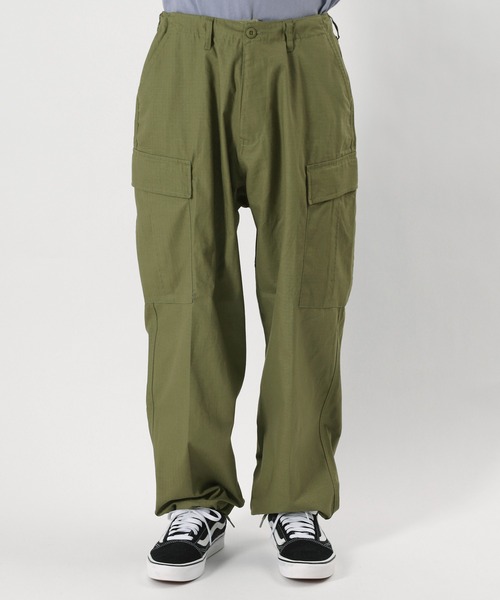 make a ray!（メイク ア レイ！）の「バルーンワイドカーゴパンツ 6ポケットパンツ/ リップストップ（カーゴパンツ・メンズ・ブラック/ベージュ/オリーブ・M/L/XL）」の16枚目の写真