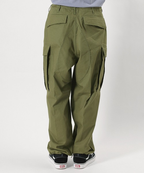 make a ray!（メイク ア レイ！）の「バルーンワイドカーゴパンツ 6ポケットパンツ/ リップストップ（カーゴパンツ・メンズ・ブラック/ベージュ/オリーブ・M/L/XL）」の20枚目の写真