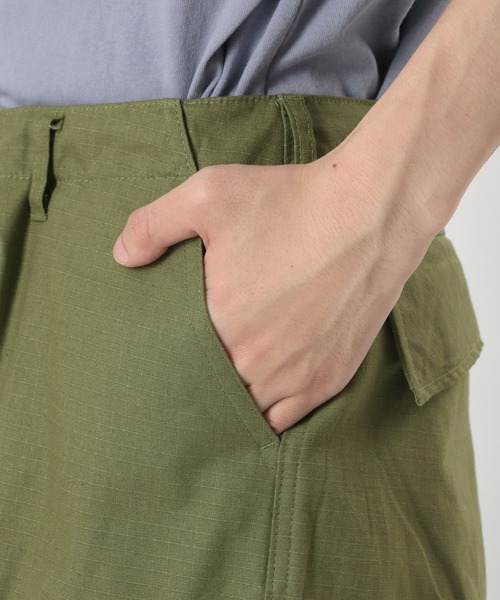 make a ray!（メイク ア レイ！）の「バルーンワイドカーゴパンツ 6ポケットパンツ/ リップストップ（カーゴパンツ・メンズ・ブラック/ベージュ/オリーブ・M/L/XL）」の8枚目の写真