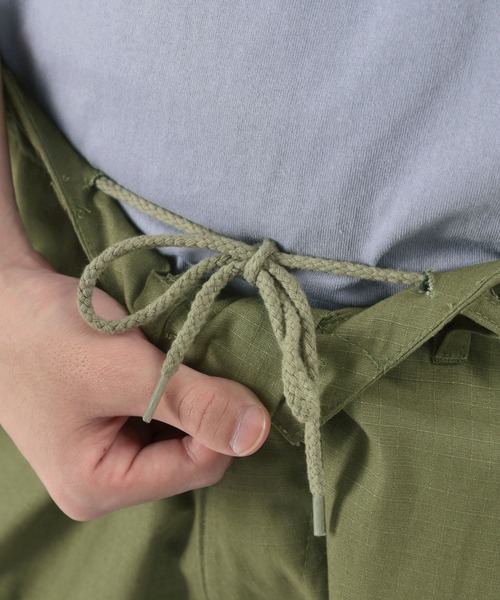 make a ray!（メイク ア レイ！）の「バルーンワイドカーゴパンツ 6ポケットパンツ/ リップストップ（カーゴパンツ・メンズ・ブラック/ベージュ/オリーブ・M/L/XL）」の5枚目の写真