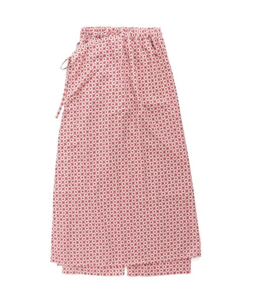 Otonato（オトナト）の「ラップ総柄パンツ 9分丈_ママ【親子でおそろいリンクコーデ】（その他パンツ・レディース・ネイビー/レッド・MEDIUM）」の5枚目の写真