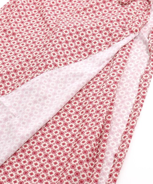 Otonato（オトナト）の「ラップ総柄パンツ 9分丈_ママ【親子でおそろいリンクコーデ】（その他パンツ・レディース・ネイビー/レッド・MEDIUM）」の12枚目の写真