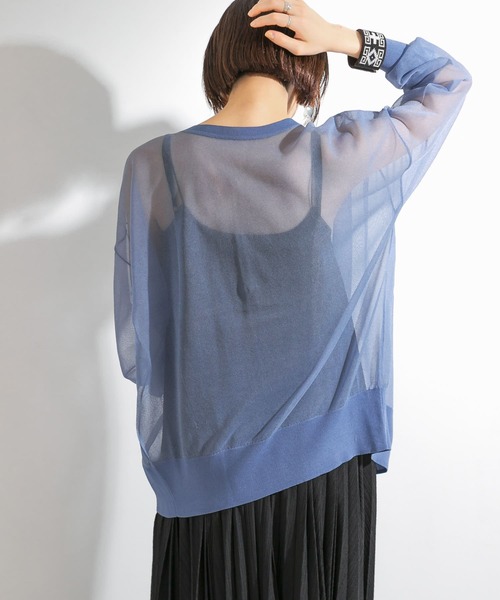 KBF（ケイビーエフ）の「シアールーズカーディガン（カーディガン/ボレロ・レディース・ピンク系その他/アイボリー/ブラック/ブルー・ONE）」の3枚目の写真