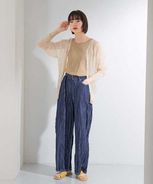 KBF（ケイビーエフ）の「シアールーズカーディガン（カーディガン/ボレロ・レディース・ピンク系その他/アイボリー/ブラック/ブルー・ONE）」の7枚目の写真