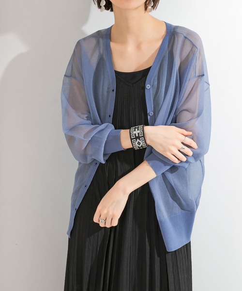 KBF（ケイビーエフ）の「シアールーズカーディガン（カーディガン/ボレロ・レディース・ピンク系その他/アイボリー/ブラック/ブルー・ONE）」の11枚目の写真