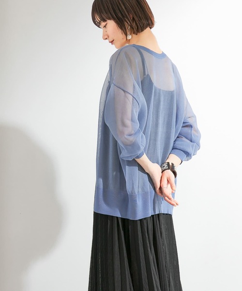 KBF（ケイビーエフ）の「シアールーズカーディガン（カーディガン/ボレロ・レディース・ピンク系その他/アイボリー/ブラック/ブルー・ONE）」の13枚目の写真