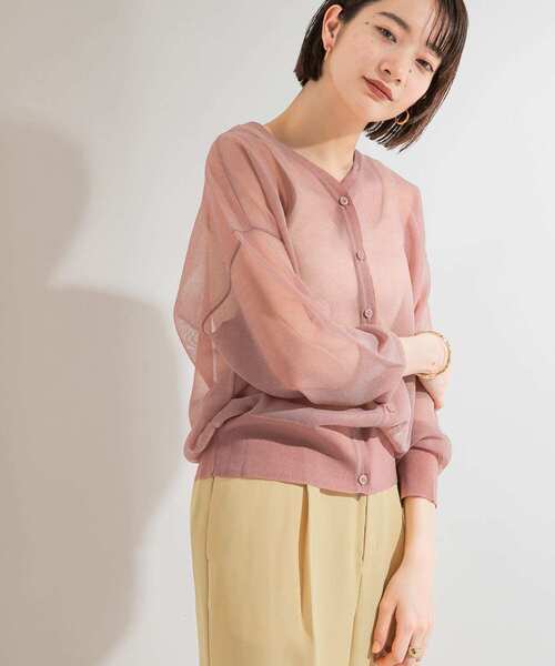 KBF（ケイビーエフ）の「シアールーズカーディガン（カーディガン/ボレロ・レディース・ピンク系その他/アイボリー/ブラック/ブルー・ONE）」の15枚目の写真