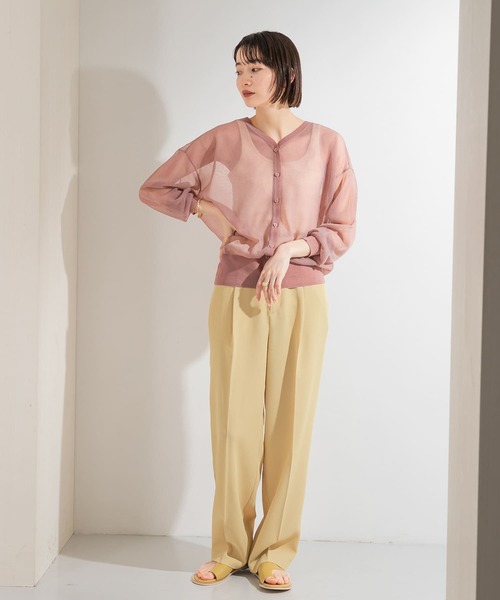 KBF（ケイビーエフ）の「シアールーズカーディガン（カーディガン/ボレロ・レディース・ピンク系その他/アイボリー/ブラック/ブルー・ONE）」の17枚目の写真