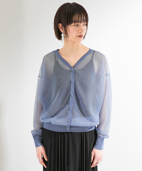 KBF（ケイビーエフ）の「シアールーズカーディガン（カーディガン/ボレロ・レディース・ピンク系その他/アイボリー/ブラック/ブルー・ONE）」の18枚目の写真