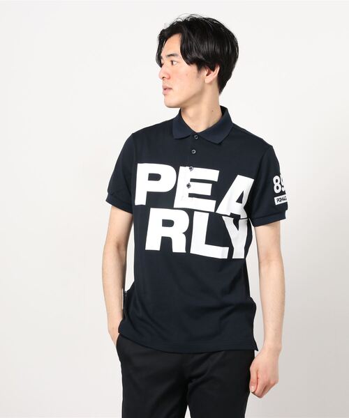 PEARLY GATES(パーリーゲイツ)の「ドライマスター カノコ 半袖 ポロシャツ(ポロシャツ)」|ネイビー