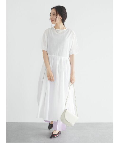 CRAFT STANDARD BOUTIQUE（クラフトスタンダードブティック）の「インドコットン ファーマーズワンピース　＊◇（ワンピース・レディース・ブルー系その他7/オフホワイト/ブラック・FREE）」の5枚目の写真