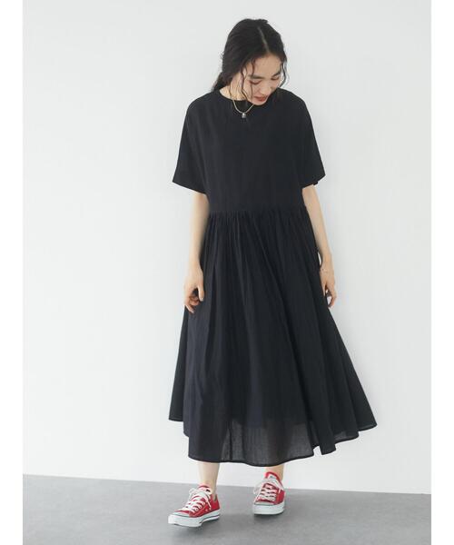 CRAFT STANDARD BOUTIQUE（クラフトスタンダードブティック）の「インドコットン ファーマーズワンピース　＊◇（ワンピース・レディース・ブルー系その他7/オフホワイト/ブラック・FREE）」の8枚目の写真