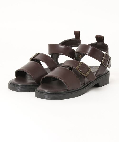 ehka sopo（エヘカソポ）の「ダブルベルトサンダル（サンダル・レディース・ブラック/グリーン/ブラウン・LARGE/MEDIUM）」の3枚目の写真