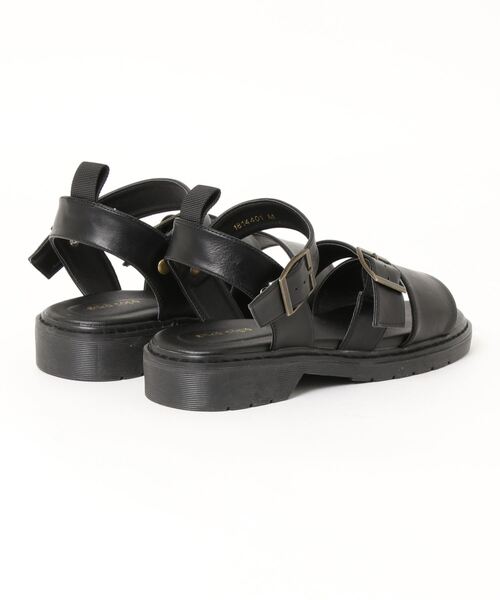 ehka sopo（エヘカソポ）の「ダブルベルトサンダル（サンダル・レディース・ブラック/グリーン/ブラウン・LARGE/MEDIUM）」の4枚目の写真