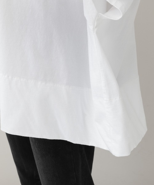 Curensology（カレンソロジー）の「Curensology(カレンソロジー)/スクエアビッグＴシャツ（Tシャツ/カットソー・レディース・ホワイト/チャコールグレー/ブルー/ピンク・FREE）」の8枚目の写真