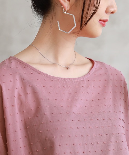 n'OrLABEL（ノアールレーベル）の「【廃盤】『フレアレース袖ドビードットブラウス』（シャツ/ブラウス・レディース・ブラック/オフホワイト/ピンク/イエロー・FREE）」の16枚目の写真