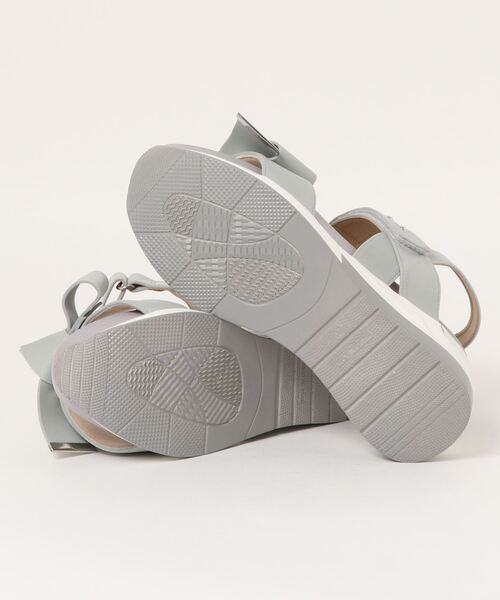 SUNNY ROOM（サニールーム）の「【厚底】リボンストラップスポーツサンダル 1084WK（サンダル・レディース・ライトグレー/ブラック/ピンクベージュ・M/L/S/LL）」の4枚目の写真