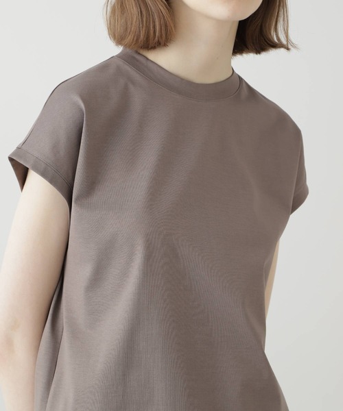 BOSCH（ボッシュ）の「ファインコットン天竺（Tシャツ/カットソー・レディース・ホワイト/ピンク/ベージュ系その他2/グレー系その他・38）」の3枚目の写真