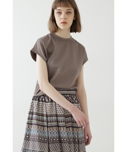 BOSCH（ボッシュ）の「ファインコットン天竺（Tシャツ/カットソー・レディース・ホワイト/ピンク/ベージュ系その他2/グレー系その他・38）」の5枚目の写真