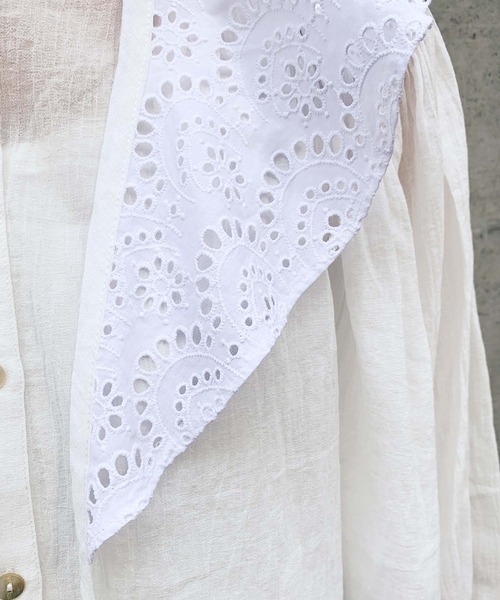 CIAOPANIC TYPY（チャオパニックティピー）の「レース襟付きボリュームブラウス（シャツ/ブラウス・レディース・ホワイト・ONE SIZE）」の11枚目の写真