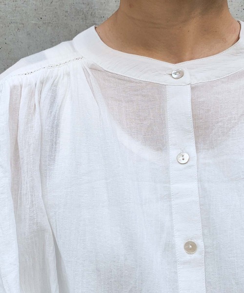 CIAOPANIC TYPY（チャオパニックティピー）の「レース襟付きボリュームブラウス（シャツ/ブラウス・レディース・ホワイト・ONE SIZE）」の7枚目の写真