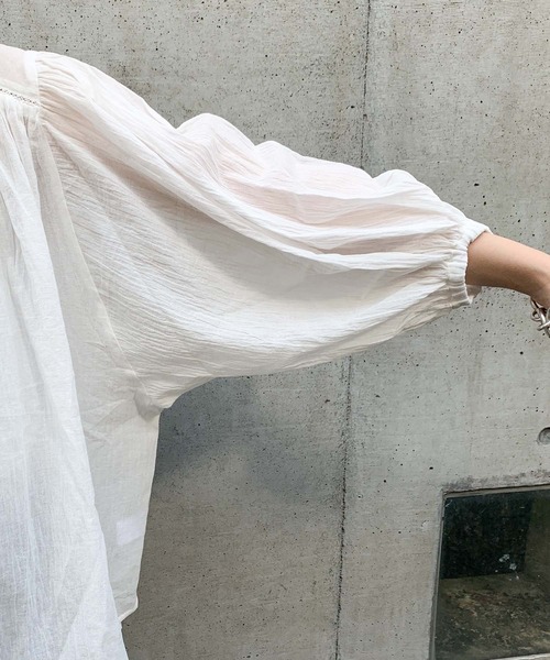 CIAOPANIC TYPY（チャオパニックティピー）の「レース襟付きボリュームブラウス（シャツ/ブラウス・レディース・ホワイト・ONE SIZE）」の13枚目の写真