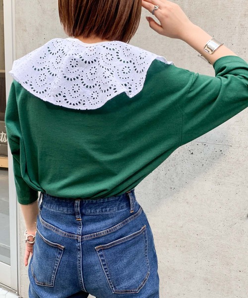 CIAOPANIC TYPY（チャオパニックティピー）の「レース襟付きボリュームブラウス（シャツ/ブラウス・レディース・ホワイト・ONE SIZE）」の12枚目の写真