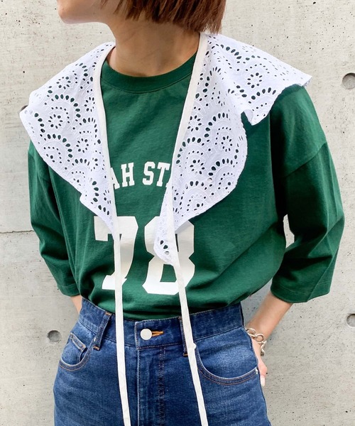 CIAOPANIC TYPY（チャオパニックティピー）の「レース襟付きボリュームブラウス（シャツ/ブラウス・レディース・ホワイト・ONE SIZE）」の8枚目の写真