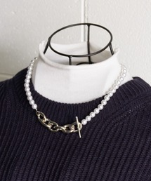 me+em select | 【 handmade  original 】2WAYパールチェーンネックレス(ネックレス)