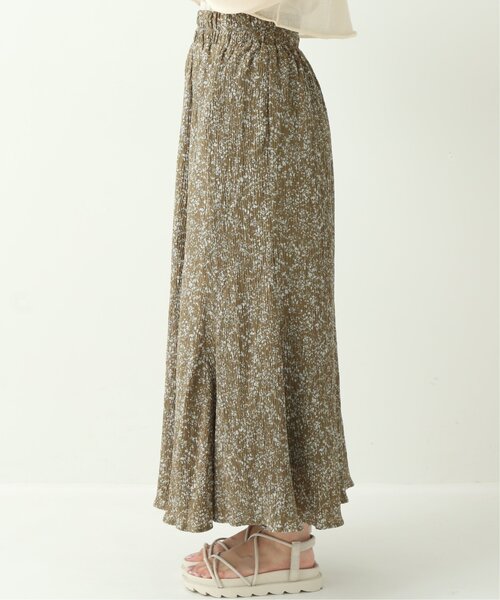 RAY CASSIN（レイカズン）の「楊柳単色花柄スカート（スカート・レディース・オレンジ/グリーン/キナリ・FREE）」の9枚目の写真