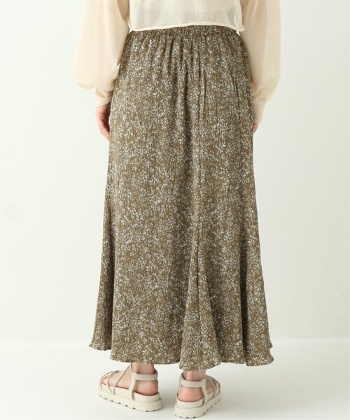 RAY CASSIN（レイカズン）の「楊柳単色花柄スカート（スカート・レディース・オレンジ/グリーン/キナリ・FREE）」の10枚目の写真