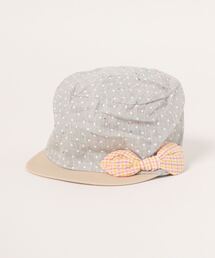 KiCCOLY（キッコリー）の「ﾘﾎﾞﾝ付水玉ｷｬｯﾌﾟ（キャップ）」