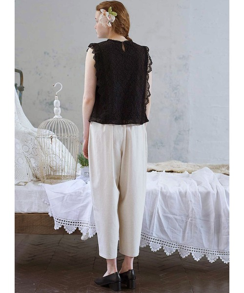 シロップ．（シロップ．）の「レディーなレースのノースリーブトップス（その他トップス・レディース・ブラック/ベージュ・SMALL/MEDIUM/LARGE/X-LARGE/XX-LARGE）」の8枚目の写真