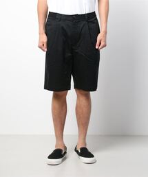 【men's】martinique gent's コットンラミースラブサテン タックイージーショーツ
