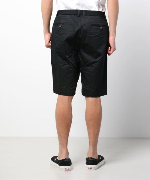 martinique（マルティニーク）の「【men's】martinique gent's コットンラミースラブサテン タックイージーショーツ（チノパンツ・メンズ・カーキ/ブラック・1/2/3）」の3枚目の写真