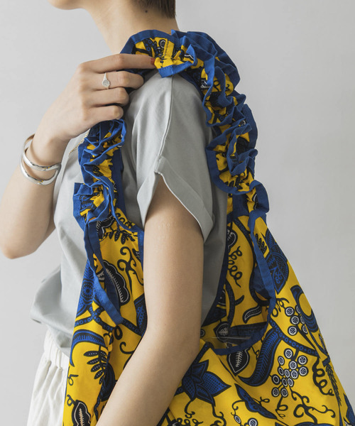 URBAN RESEARCH(アーバンリサーチ)の「アフリカン柄トートバッグ(トートバッグ・レディース・グリーン系その他/ブルー系その他/イエロー系その他・-)」の15枚目の写真