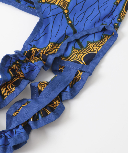 URBAN RESEARCH(アーバンリサーチ)の「アフリカン柄トートバッグ(トートバッグ・レディース・グリーン系その他/ブルー系その他/イエロー系その他・-)」の6枚目の写真