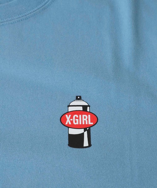 X-girl（エックスガール）の「GRAFFITI BUNNY S/S TEE（Tシャツ/カットソー・レディース・ブラック/ライトブルー/ホワイト/ベージュ・L/M/XL/S/SMALL/MEDIUM/LARGE）」の14枚目の写真