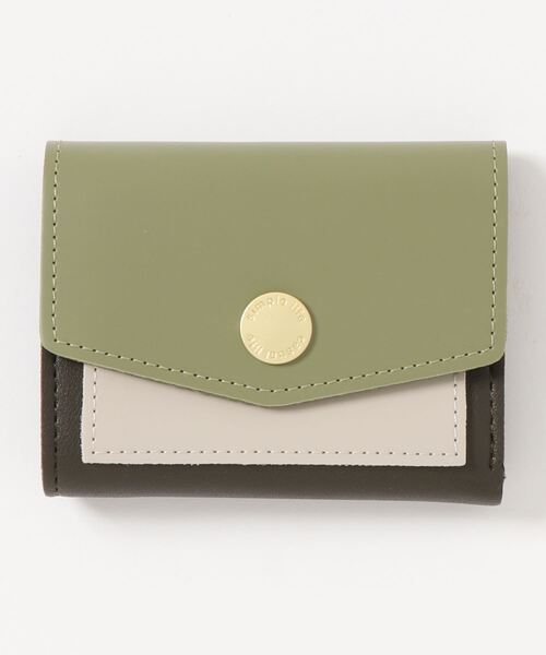 STYLEBLOCK（スタイルブロック）の「バイカラーコンパクト財布（財布・レディース・ブラック/ベージュ/ピンク/ブルー/グリーン・FREE）」の3枚目の写真